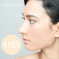 AEROBLEND Airbrush Foundation Makeup (O25) - Professional, Water-Based (1 oz)