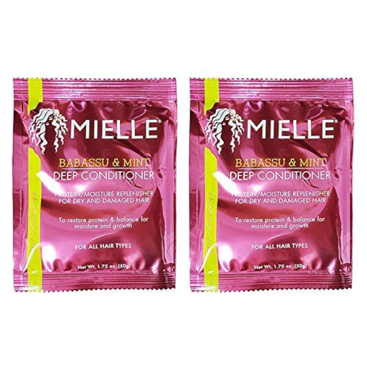 Mielle Organics Babassu & Mint Deep Conditioner 1.75 Oz."Pack of 2"