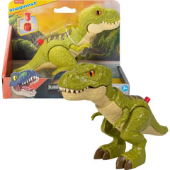 Fisher-Price Imaginext Jurassic World Dinosaur Action Figure with Kid-Activated Motion with Aquilops Dino, Dimorphodon Dino and Tyrannosaurus Rex Dino for kids