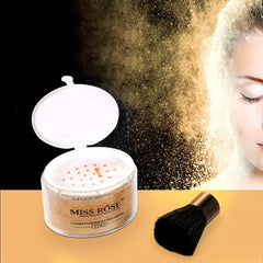 Professional Loose Face Powder, Makeup Kit Loose Powder, Facial Cosmetic for Setting or Foundation, Lightweight, Long Lasting(Gold)