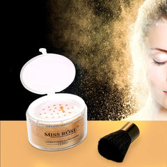 Professional Loose Face Powder, Makeup Kit Loose Powder, Facial Cosmetic for Setting or Foundation, Lightweight, Long Lasting(Gold)