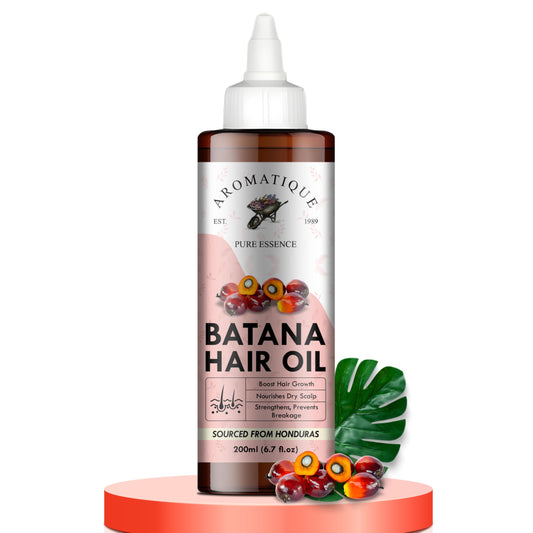 Aromatique Batana Oil Enriched with Rosemary, Argan, Onion, Castor Oil & More - Batana Oil for Hair - Nourishes Hair & Adds Shine - Batana Oil (200 ml)