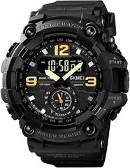 SKMEI Men's Digital Sports Watch, Military Waterproof LED screen Large