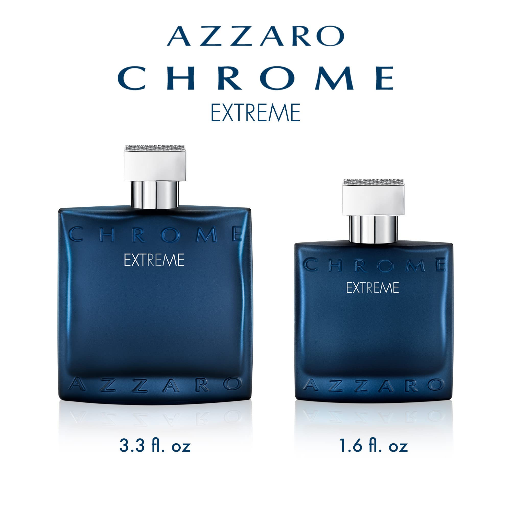 Azzaro Chrome Extreme Eau de Parfum — Mens Cologne — Woody, Citrus & Amber Fragrance, 1.7 Fl Oz