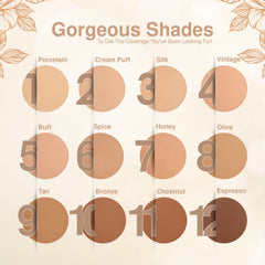 Frankie Rose Cosmetics Powder Foundation – Full Coverage Face Powder For Pores & Imperfections, Evens Out Skin Tone & Shine-Control | 58 Grams (Honey)