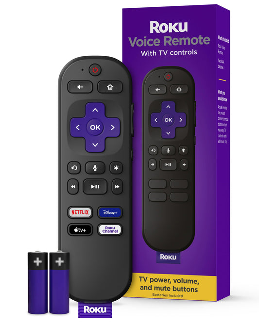 Roku Voice Remote (Official) for Roku Players, Roku Audio, and Roku TV