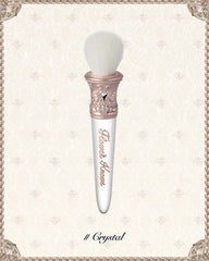 Flower Knows Little Angel Blush Brush - Premium Makeup Brush for Liquid, Cream, Powder - Buffing, Blending, Face - Soft Synthetic Bristles (Crystal)