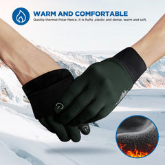 SIMARI Winter Gloves Men Women Touch Screen Glove Cold Weather Warm Gloves Freezer Work Gloves Suit for Running Driving Cycling Working Hiking 102 - Dark Forest
