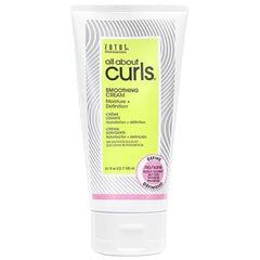 ALL ABOUT CURLS Smoothing Cream | For Curly Hair Styling | Moisturize, Define & Enhance Texture | Reduce Frizz & Boost Shine | Controllable Definition | Vegan & Cruelty Free | Sulfate & Paraben Free, 5.1 Fl Oz