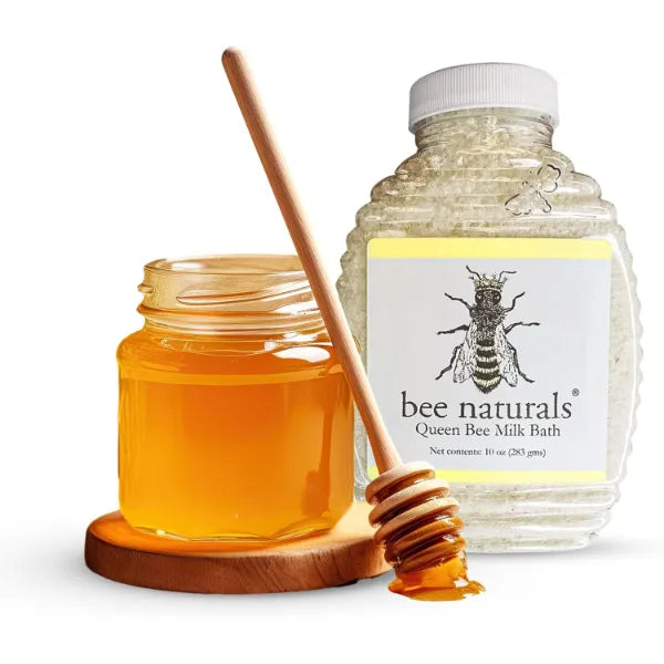 Bee Naturals Queen Bee Milk Bath - 10oz Orange Scented Epsom Salt Bath - Relaxing & Nourishing - for Soft Skin - All Ages