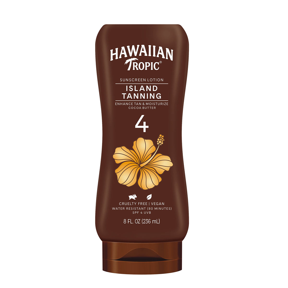 Hawaiian Tropic Dark Tanning Sunscreen Lotion SPF 4, 8 oz