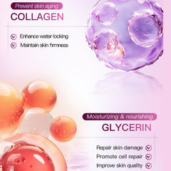 5 Packs Collagen Face Mask for Firming & Anti-Aging - Reduce Fine Lines