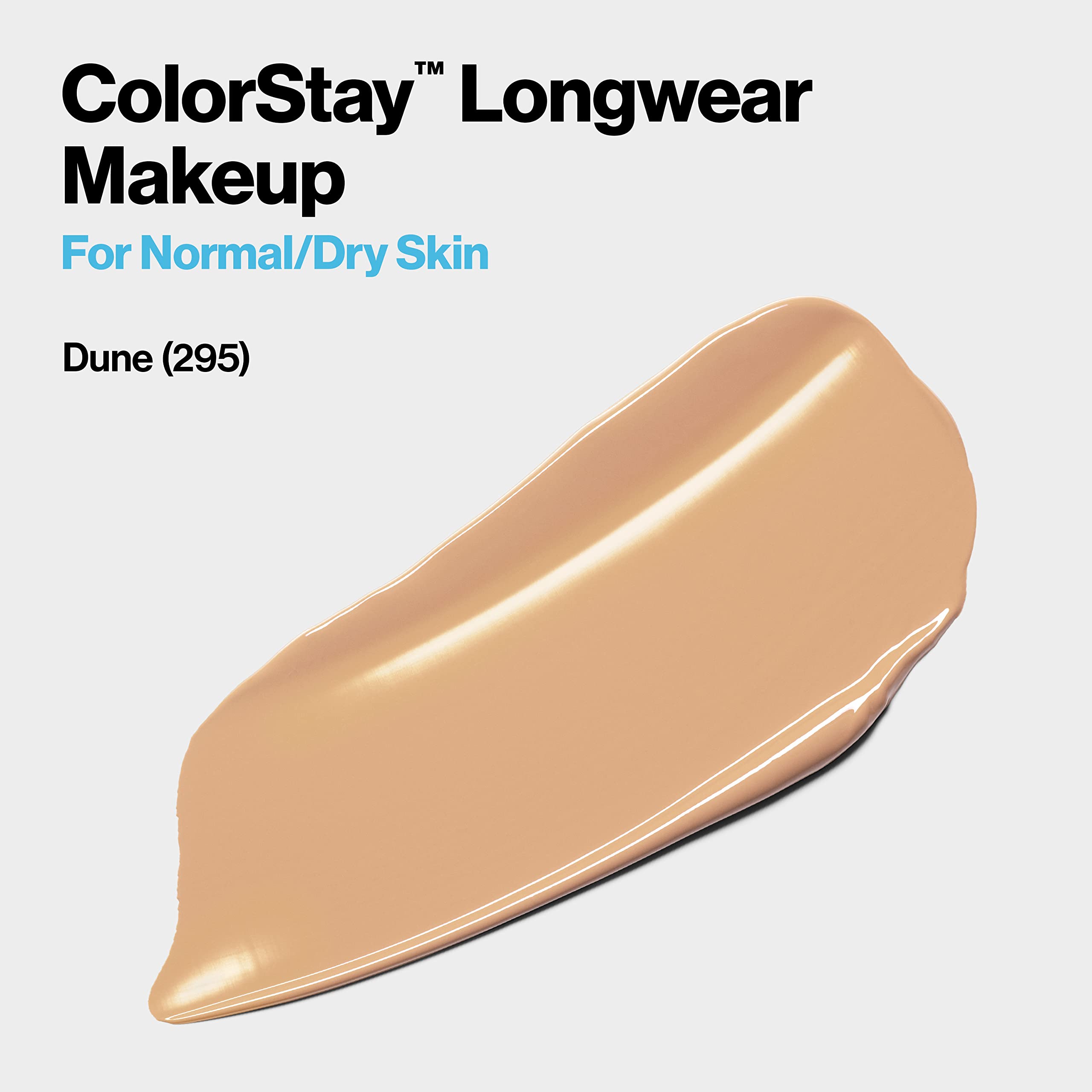 (Dune) - Revlon ColorStay Makeup for Normal/Dry Skin SPF 20, Longwear Liquid Foundation, with Medium-Full Coverage, Natural Finish, Oil Free, 295 Dune, 30ml