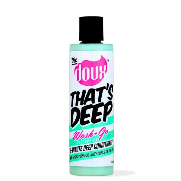 The Doux That’s Deep 5-Minute Deep Conditioner for Curly & Natural Hair – Tea Tree Deep Conditioning Mask for Dry, Damaged & Frizzy Hair 8 FL Oz