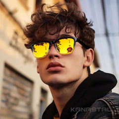 KANASTAL Polarized Sunglasses for Women, Classic Square Mens Sun Glasses, Lightweight Shades for Womens Outdoor 100% UV400 Protection Driving Fishing Golf Outdoor Activities