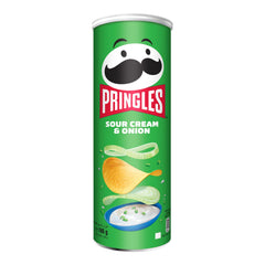Pringles Sour Cream & Onion Flavour Potato Chips, Crispy Snack - 165gm