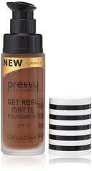 Pretty By Flormar Get Real Matte Foundation, Dark CaRAMel 014, 30 ml