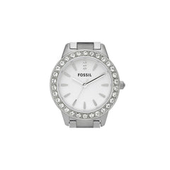 Fossil Jesse Women's Watch with Crystal Accents and Self-Adjustable Stainless Steel Bracelet Band Silver