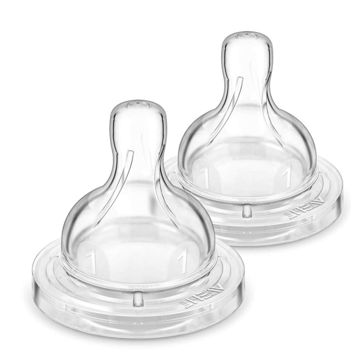 AVENT Philips Classic Newborn Flow Nipple, 2-Pack