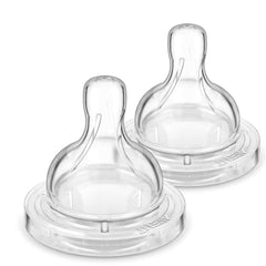 AVENT Philips Classic Newborn Flow Nipple, 2-Pack
