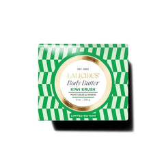 LaLicious Kiwi Krush Body Butter, Hydrating Whole Body Moisturizer with Shea Butter, Vitamin E, Kiwi Seed Oil & Aloe Vera, No Parabens - 8oz