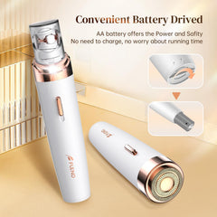NALACAL Electric Epilator for Women, Painless Facial Hair Removal Device, Smooth Glide Bikini Trimmer and Facial Hair Remover for Face, Lips, Chin, and Peach Fuzz