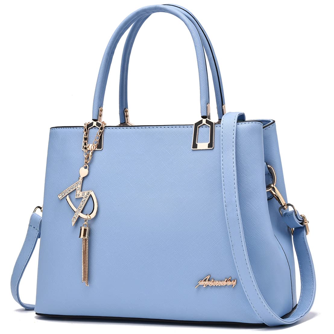 Womens Purses and Handbags Shoulder Bags Ladies Designer Top Handle Satchel Tote Bag - Light Blue 2