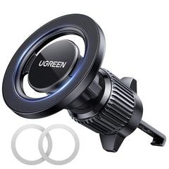 UGREEN MagSafe Car Mount Magnetic Car Phone Holder, [360° Rotation Super Stable], One-hand Auto Lock, No Blocking Air Vent Mobile Holder Accessories, Fit for iPhone 16/15/14, Samsung S25/24/23/Z Flip