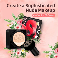 CC Cream Mushroom Head Foundation - Moisturizing Natural Concealer - Bright Makeup Base Air Cushion Foundation BB Cream, Nature Makeup Moisturizing Concealer