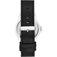 Armitron Men's Day/Date Function Dial Leather Strap Watch, 20/5483, Black/Silver