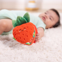 Melissa & Doug Multisensory Strawberry Cuckoo Baby Travel Stroller Toy for Babies up to 12 Months