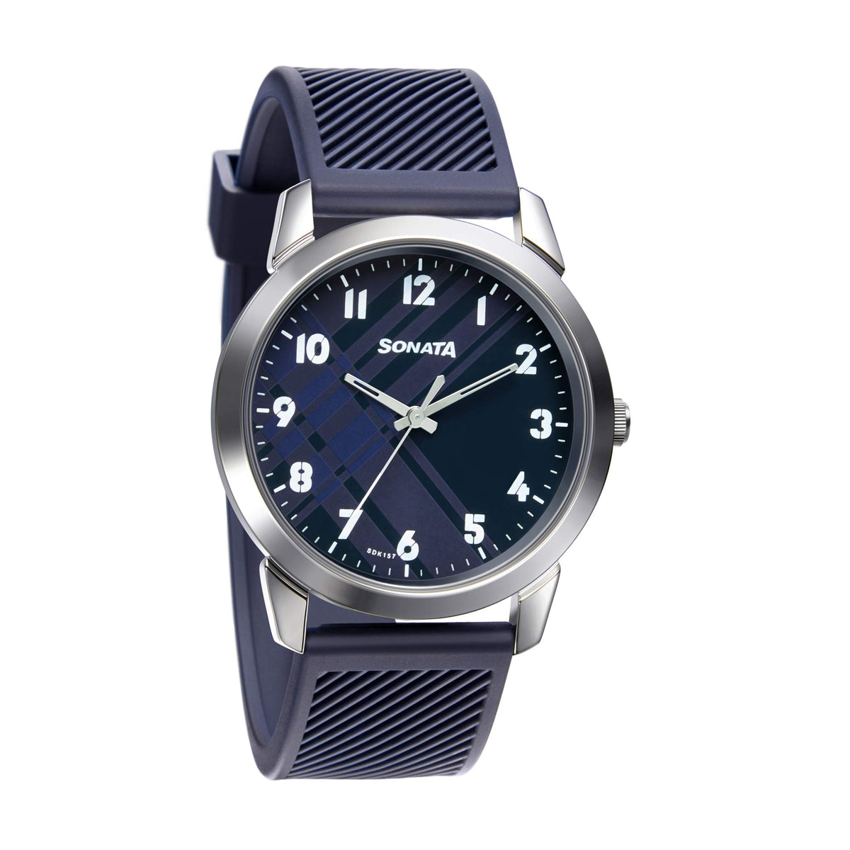 Sonata Blue Analog Watch for Men’s, Bold and Versatile Timepiece (NP77107SP03W)