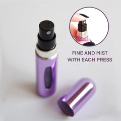 KJHD 4PCS Portable Mini Refillable Perfume Atomizer Bottle, Refillable Perfume Spray, Atomizer Perfume Bottle, Scent Pump Case for Traveling and Outgoing, 5ml Multicolor Perfume SpraY