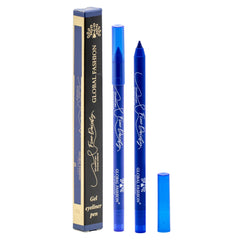 Waterproof Gel Eyeliner Pen, 0.2 mm Precision Twist-Up Tip, Smudge-Proof Kajal, Matte Finish, 12-Hour Wear, Vegan & Contact-Lens Safe, Sensitive Eyes (5 - Deep cobalt blue)