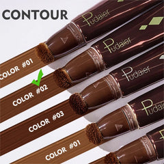 Cream Contour Stick - Liquid Contour Beauty Wand - Cream Contour Bronzer Stick - Blendable Matte Finish Face Shades Pencil, Long Lasting & Smooth Lightweight