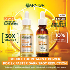 Garnier Fast Bright Day Face Serum and Night Serum Face Serum Duo