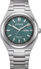 Citizen Men's Analogue Japanese Quartz Watch with Titanium Strap AW0130-85XE, Silver, bracelet