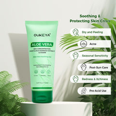 Aloe Vera Gel – Soothing, Hydrating, and Nourishing for Face & Body 5.07 Fl Oz | 98% Natural Aloe Vera, Pure & Organic for After Sunburn Relief, Skincare & Hair Hydration, Calming Moisturizing