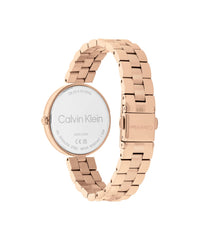 CALVIN KLEIN WOMEN'S BRACELET WATCH- Grey/Rose Gold