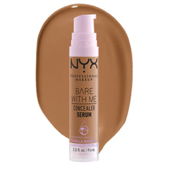Nyx Professional Makeup Bare With Me Concealer Serum, Natural, Medium Coverage, Deep Golden, 9.6Ml
