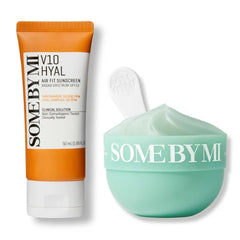SOME BY MI PDRN Spirulina Soothing Sherbet Mask & V10 Hyal Air Fit Sunscreen SPF 50