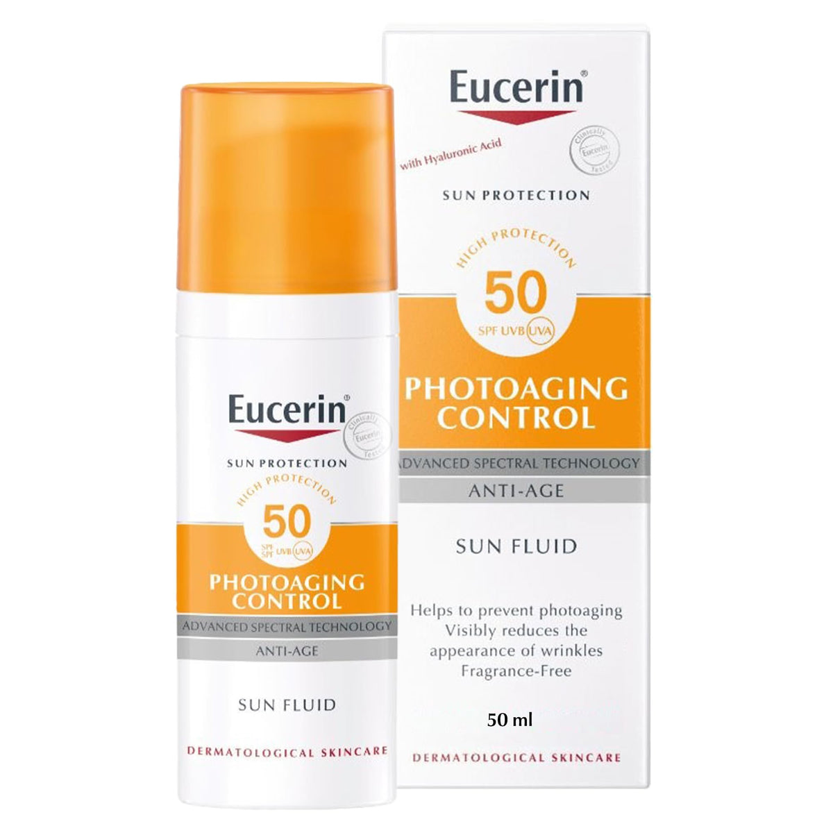 EUcerin Sun Fluid Photoaging Control Spf50, 50 ml