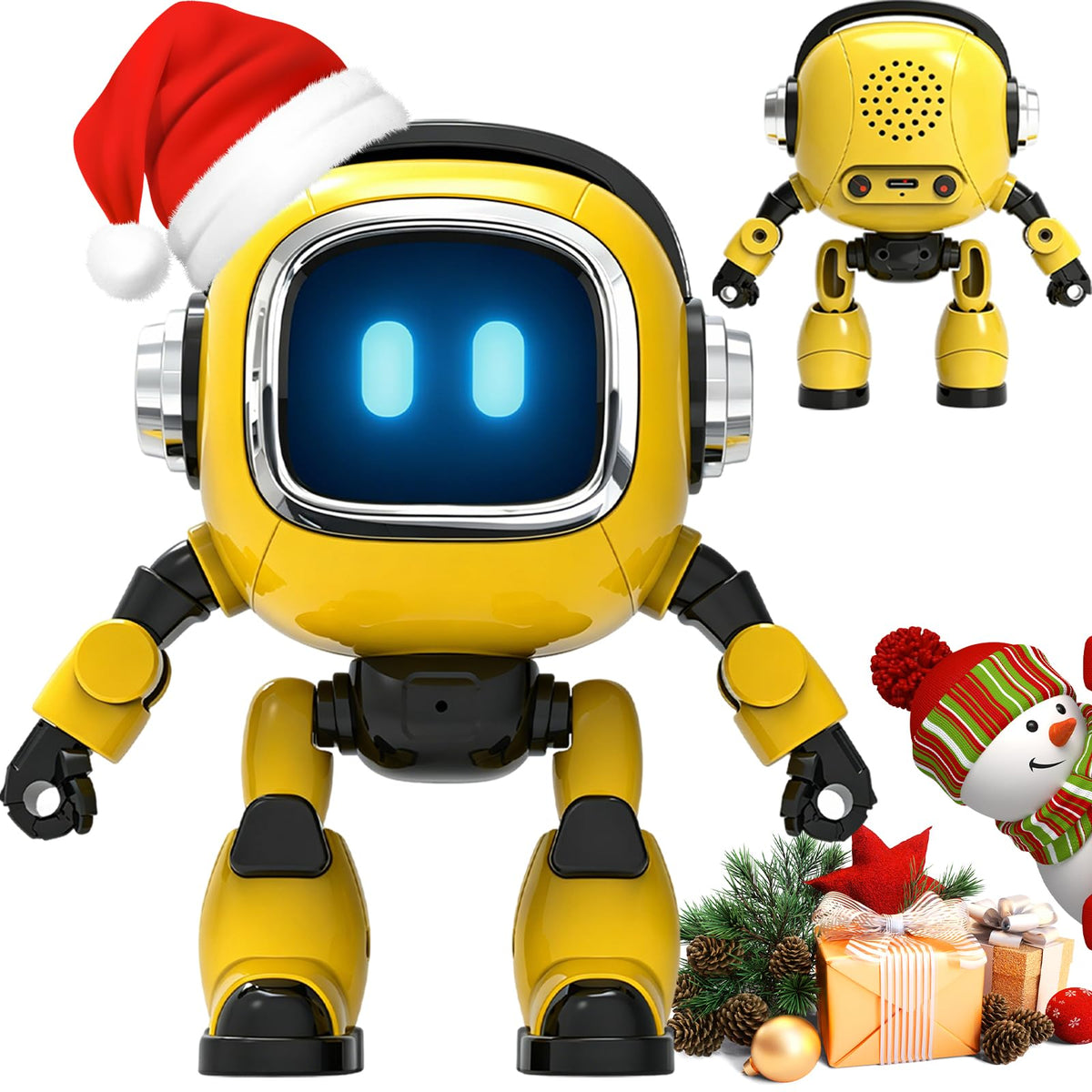 Oiumhru AI Robot, Multi-Model Fast Response Desktop Robot, AI-Powered Intelligent Robot 7-Color Light Show, Bilingual Chat, Custom Roles, Alarm & Daily Assistant Lightweight Design