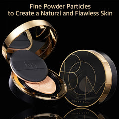BOM Cover Flex Foundation Cushion(21N Ivory), Slim fit Glowing Finish, Flawless Makeup Base with long-lasting and SPF50+