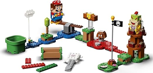 LEGO Super Mario Adventures with Mario Starter Course Set, Buildable Toy Game, Collectible Gifts for Kids, Boys & Girls 6 Plus Year Old with Interactive Figure 71360