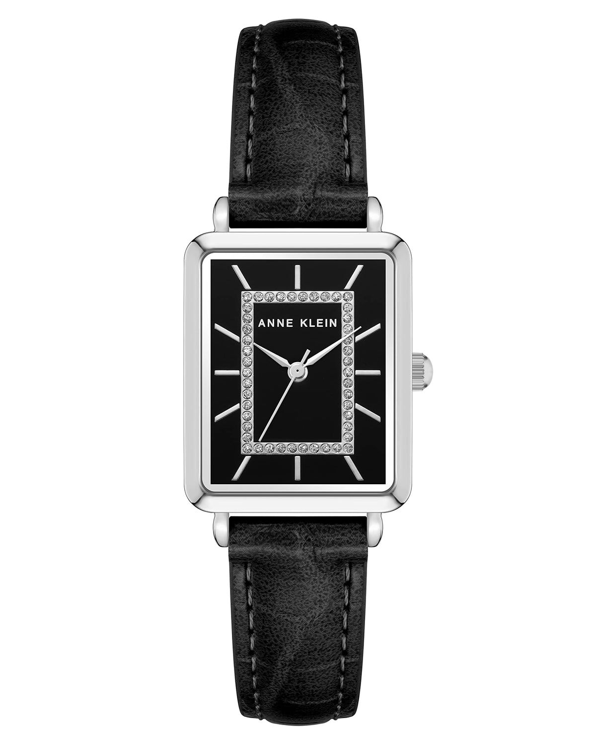 Anne Klein Women's Glitter Accented Croco-Grain Strap Watch, AK/3820