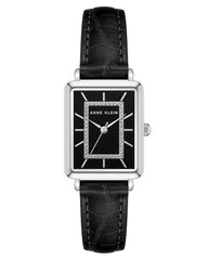 Anne Klein Women's Glitter Accented Croco-Grain Strap Watch, AK/3820