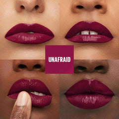 Maybelline Super Stay Vinyl Ink Liquid Lip Color - Highly Pigmented Color and Instant Shine, Unafraid, 4.2ml