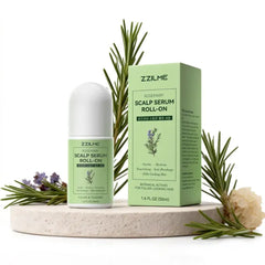 ZZILME Hair Density Serum Roll-On for Thinning Hair, Saw Palmetto & Rosemary DHT-Focused Scalp Treatment, Reduces Hair Fall,Non-Greasy Leave-In for Fuller-Looking Hairline & Roots, 1.6 fl oz