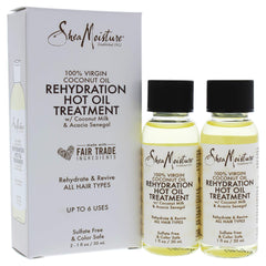 SHEA MOISTURE 100 Percent Virgin Coconut Oil Rehydration Hot Oil Treatment for Unisex - 1 oz